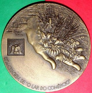 People / 1982 International Year Old Age / Bronze Medal By Vilar photo