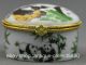 50mm Chinese Colour Porcelain Giant Panda Bamboo Grass Fashion Ring Jewelry Box Coins: Ancient photo 1