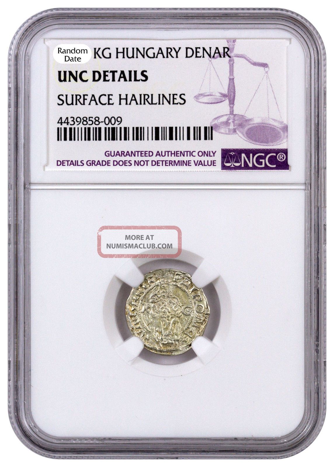 Random 1450 - 1620 Hungary Silver Denar Madonna & Child Ngc Unc Details Sku44473 Coins: Medieval photo