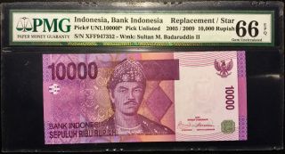 Indonesia 2005 / 2005 Pick - Unl10000f Pmg - Gem - Unc - 66 - Epq 10000 Rupiah L@@k photo
