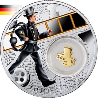 Niue 2014 1$ Chimney Sweep Symbols Of Luck 1/2 Oz Proof Silver Coin photo