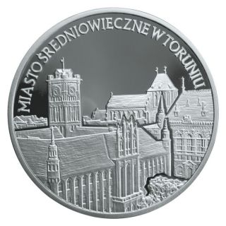 Poland - 20 Zl - 2007 - Medieval Town In Toruń - Silver Proof photo