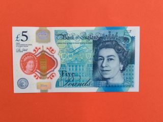 Uk Great Britain 5 Pounds,  (2016),  Polymer,  P -,  Unc photo