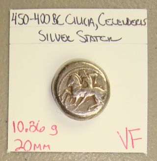 450 - 400 Bc Cilicia,  Celenderis Ancient Greek Silver Stater Vf photo