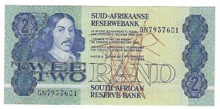 South Africa 2 Rand 1983/89 Uncirculated P - 118d.  R2 - 77 photo
