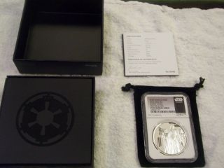 2016 Niue Silver $2 - Star Wars Classic - Darth Vader Proof 70 Ngc Coin 1st Release photo