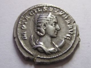 Silver - Antoninian Of Otacilia Severa Rv.  Concordia Seated Left photo