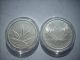 1 Oz Silver Coin Double Cannabis Pot Coin Live Or Die.  999 Silver Rare Silver photo 3