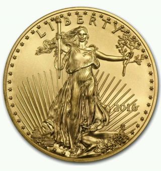 2016 1/2 Oz Gold American Eagle Coin Bu photo
