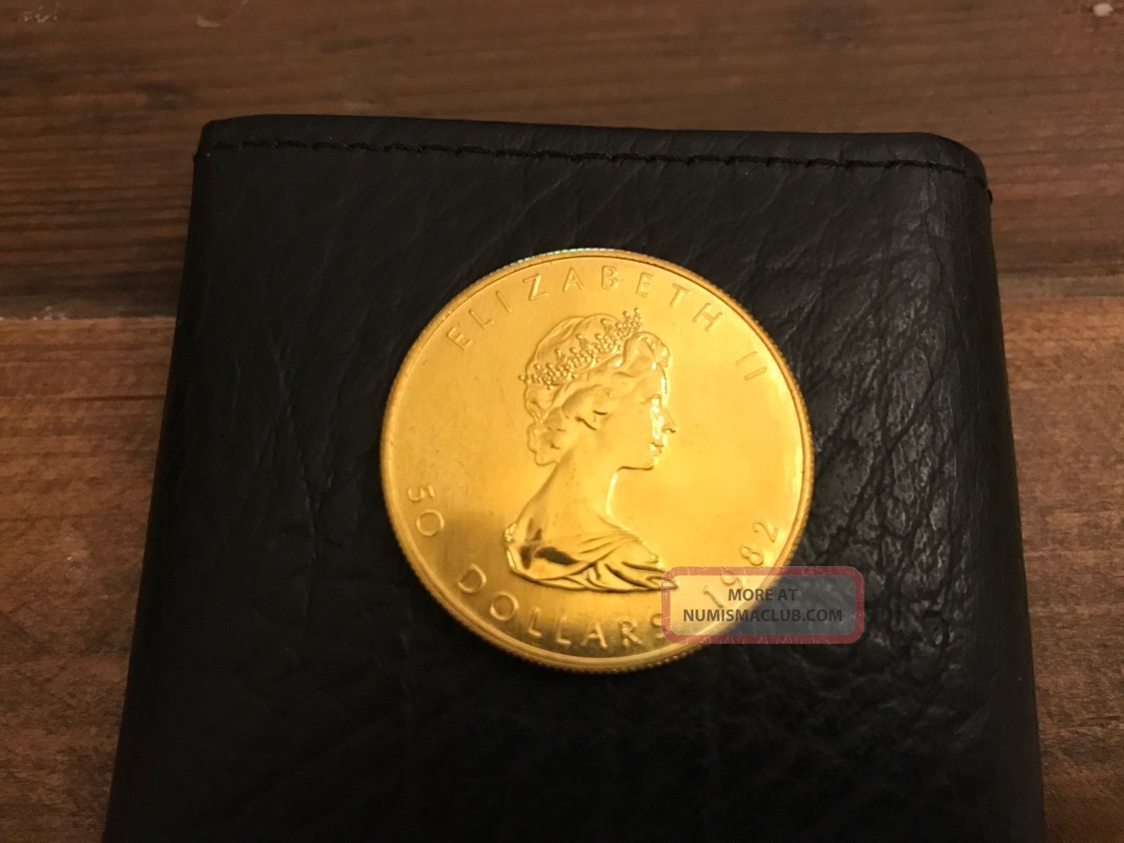 1982 Elizabeth Ii Gold Canadian 50 Dollar Coin 1oz.  999 Pure Gold photo