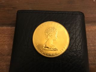 1982 Elizabeth Ii Gold Canadian 50 Dollar Coin 1oz.  999 Pure photo