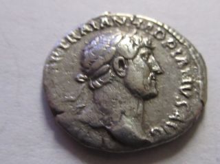 Denar Of Hadrianus Rv.  Spes Walking Left photo