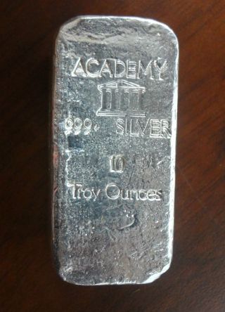 Academy 10 Oz.  999,  Silver Bar photo