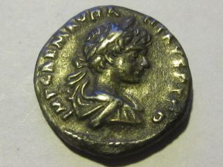 Denar Of Caracalla As Caesar Rv.  Minerva Standing Left photo