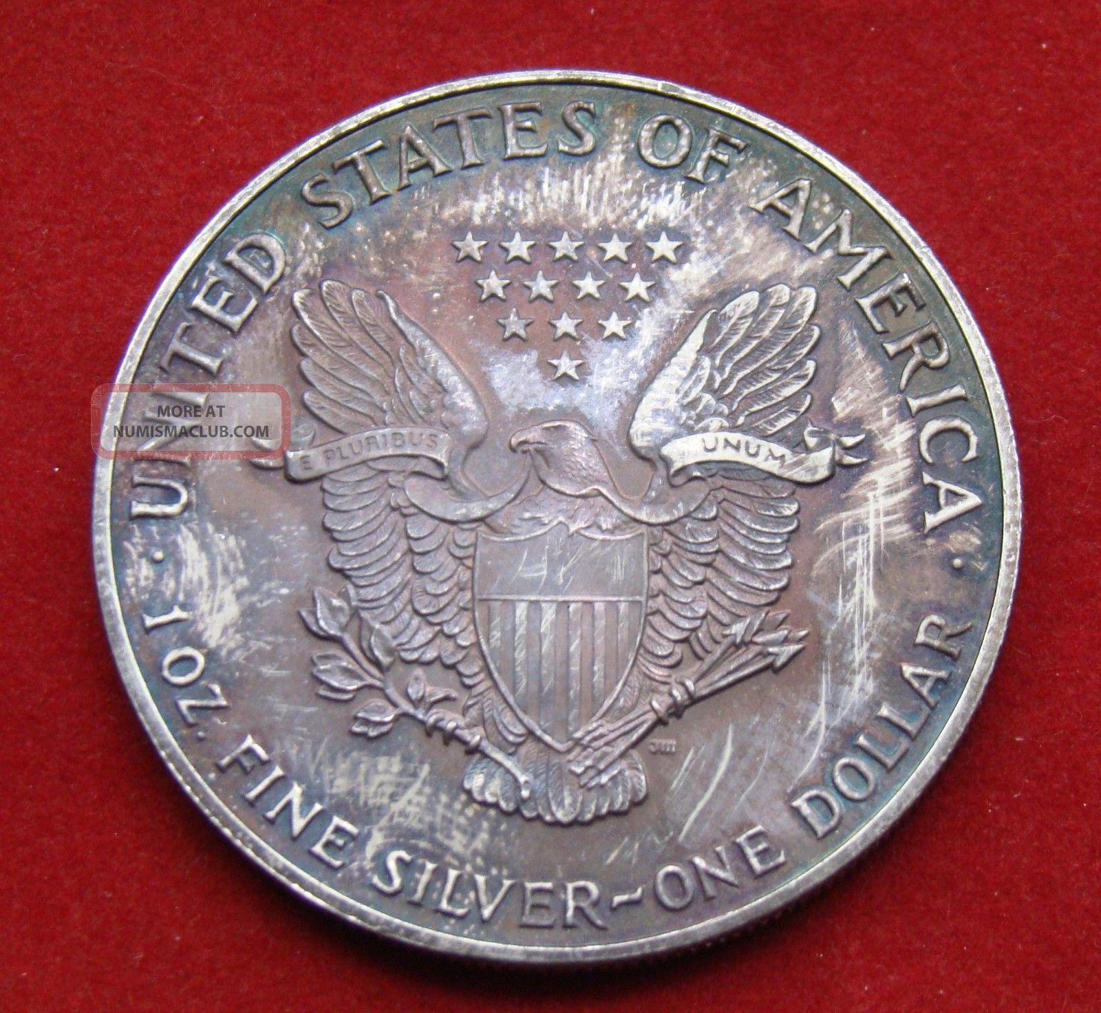 1990 Silver Dollar Coin 1 Troy Oz American Eagle Walking Liberty 999 Fine 1-dollar-1987-republic-1981-1990-singapore-coin-9253