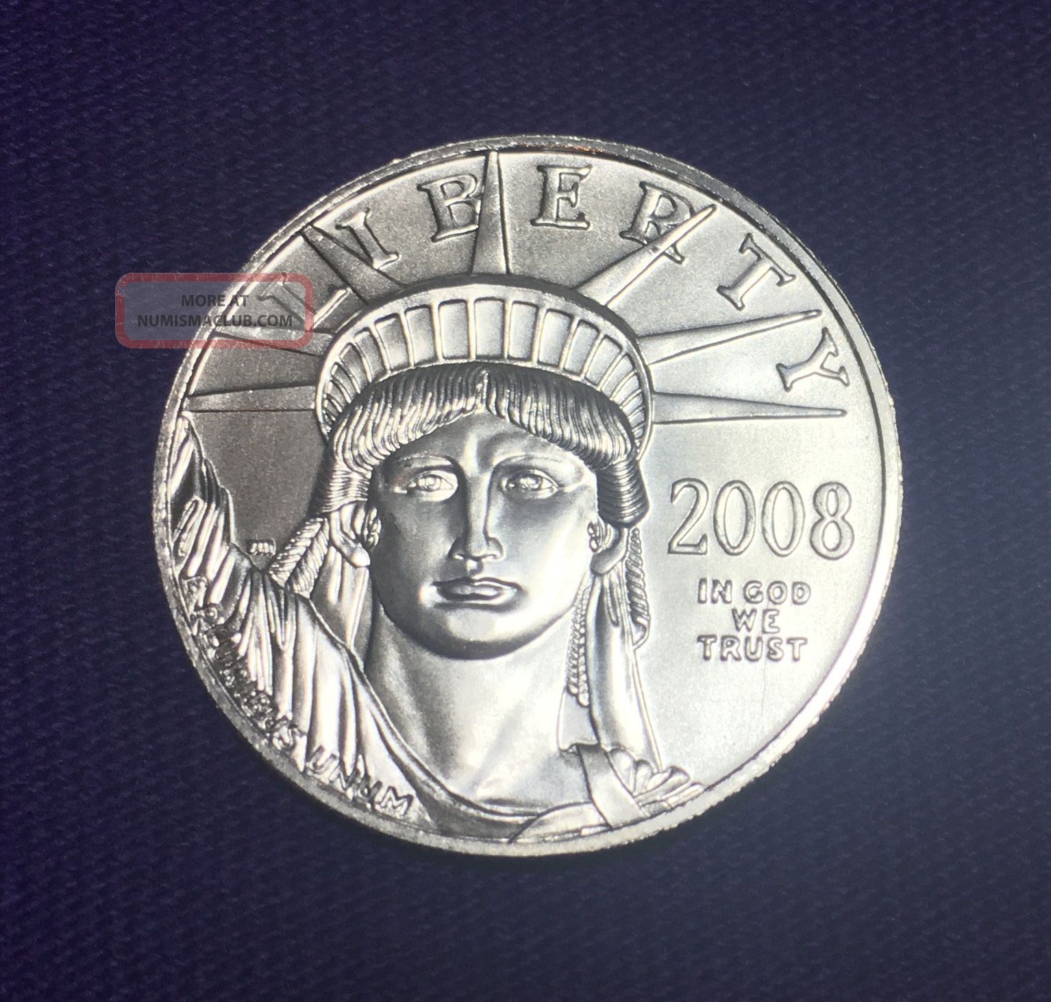 2008 American Platinum Eagle (1/2 Oz) $50 - Uncirculated