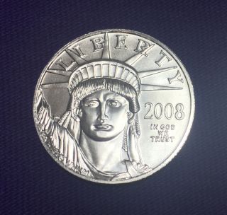 2008 American Platinum Eagle (1/2 Oz) $50 - Uncirculated photo