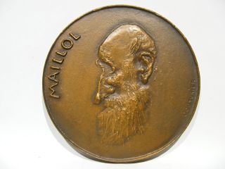 Aristide Maillol 1949 Bronze Medal By Robert Couturier Medallion 1st Edition photo