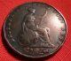 British 1841 Young Bust Victoria Copper 1/2 Penny 28mm 1st Year Issued Colon UK (Great Britain) photo 1