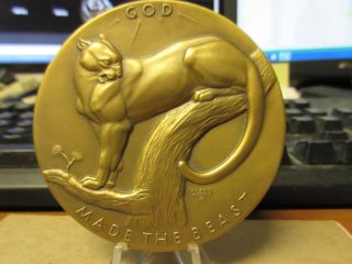 Society Of Medalists 60 God Made The Beast 1959 By Katherine Lane Weems Maco photo