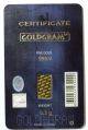 Goldgram 0.  5 Gram Gold Certificate Half Gram Igr Card 999.  9 Fine Gold Gold photo 1