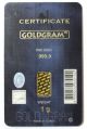 Goldgram 1 Gram Gold Certificate One Gram Igr Card 999.  9 Fine Gold Gold photo 1
