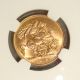 1912 - S George V Australia Gold Sovereign Ngc Ms64 Australia photo 1
