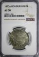 Honduras Copper - Nickel 1870 - A 1 Real Ngc Au58 2 Year Type Km 33 North & Central America photo 1