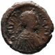 Ae Justinian I (527 - 565) Pentanummium Emperor With Globo Cherson Sb 197a Coins: Ancient photo 1