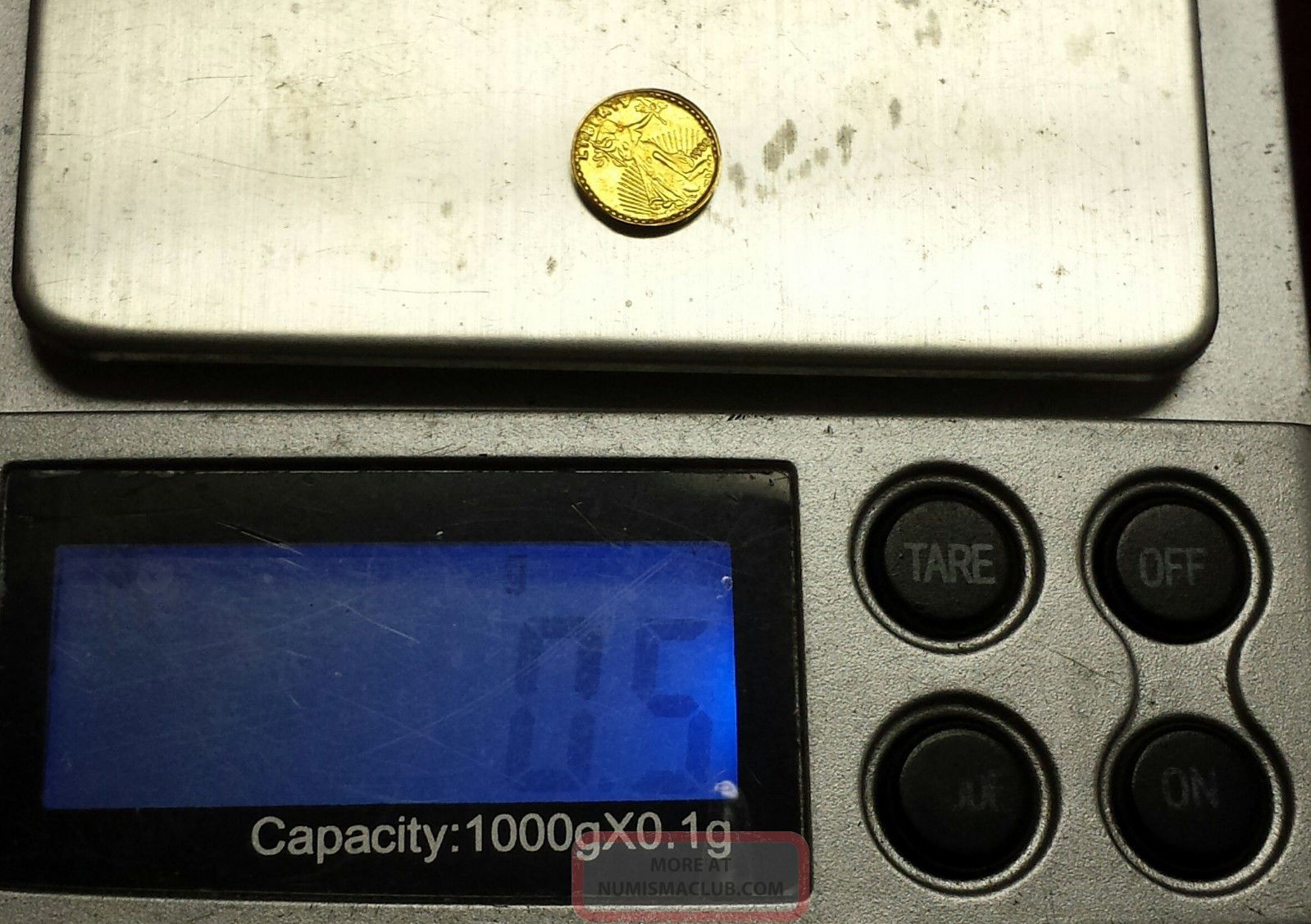 24k Solid Gold Miniature $20 Saint Gaudens Mini.  5gr Coin Unc W/coa Scrap Or Not Gold photo