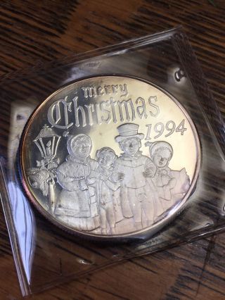 Christmas Silver 1 Oz Purest.  999 Silver (1994 Seal) photo