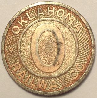 Oklahoma Railway Company Transit Token photo