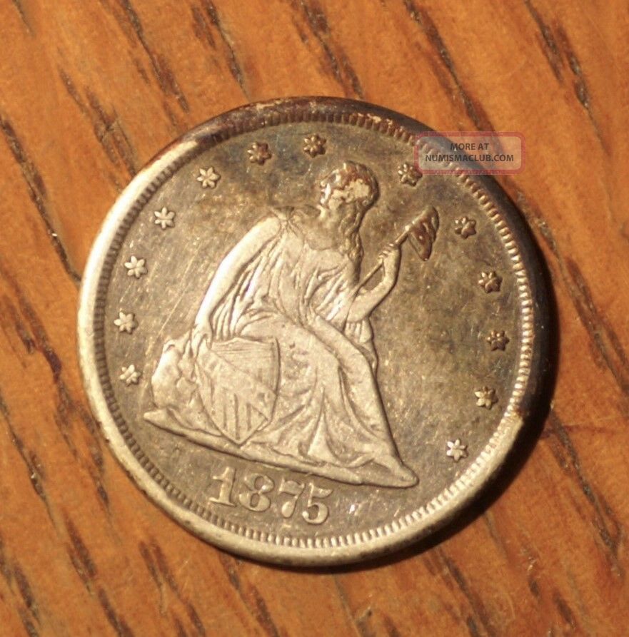1875 20 Cent Piece Love Token Coin Exonumia photo