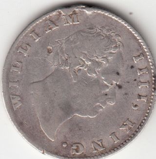 1835 British India William 1111 One Rupee Silver Coin With F Incused. photo