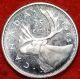 Uncirculated 1963 Canada 25 Cents Silver Foreign Coin S/h Twenty-Five Cents photo 1