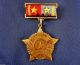 Vietnam Nva Viet - Cong Medal; Two Gold Stars,  ' Victory ' Legend On Obverse.  Bronze Exonumia photo 1