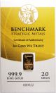 2 Gram Gold 24 Carat Certified.  999 Fine Gold Pure Gold Bullion Ingot L9bx Gold photo 1