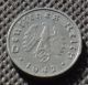 Old Coin Nazi Germany 10 Reichspfennig 1942 F Stuttgard Swastika World War Ii Germany photo 1