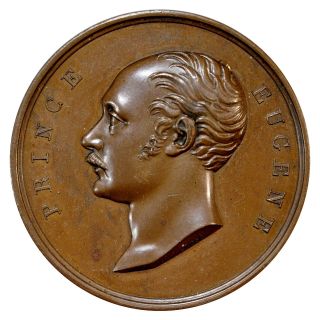 Napoleon Medal Death Of Prince Eugene 1824 Bramsen 1873 Strike photo
