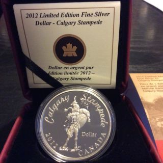 Canada 2012 Limited Edition Calgary Stampede Silver Dollar Celebrating 100 Years photo