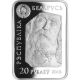 Belarus 2010 20 Rubles Thinker World Of Sculptures Proof Silver Coin Europe photo 1