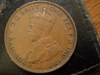 1922 Australia George V Large Penny.  Better Date/type.  Extra Fine. photo