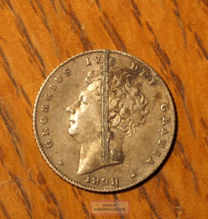 1828 British Six Pence Love Token Coin Exonumia photo