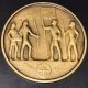 1992 Columbus Quincentennial Jewish Expulsion Bronze Medal 81g 57mm - - Gorgeous Exonumia photo 1
