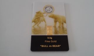 Certified Gold Bar Solid 24k.  999 1/2 Gram Bullion Ingot Perfect Gift photo