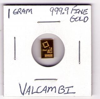 1 Gram Valcambi Gold Bar photo