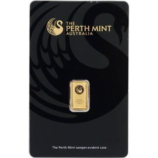 1 Gram Gold Bar - Perth - 99.  99 Fine In Assay photo