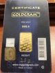 Igr 2.  5 Gram.  9999 Gold Bar Goldgram Certified Assayer Gold photo 2