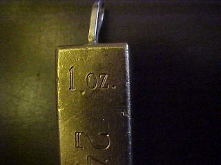 24 K 1 Ounce Gold Bar Pendant photo