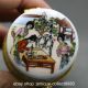 80mm China Colour Porcelain Woman Bamboo Flower Cylindrical Coccoloba Coins: Ancient photo 1